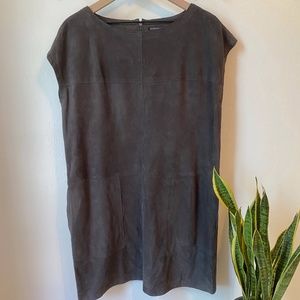 Eileen Fisher  goat suede tunic top
